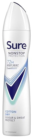 Sure Nonstop Protection Cotton Dry Anti-Perspirant Aerosol 6x 250 ml