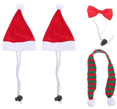 Mipcase Weihnachten Bartagame Weihnachten Bartagame Weihnachtsmütze Schal Reptil Santa Mütze Und Schal Set Bartagame Schal Kostüm Reptil Santa