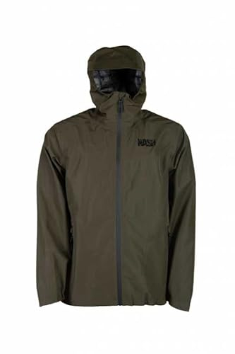 Nash ZT Extreme wasserdichte Jacke - Wasserdichte Regenjacke für Karpfenangler grün mit Kapuze - Angeljacke zum Kaprfenangeln , Größe:3XL