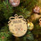 KIDSMOOD - Personalisierte Weihnachtsbaum Anhänger mit Wunschnamen - Individueller Weihnachtsbaumschmuck für unvergessliche Weihnachtsmomente - 2er Set