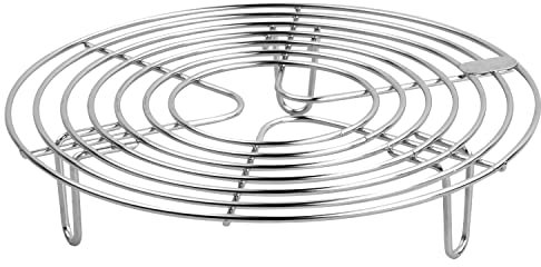 FESSOSKO Cocina Steamer Rack Rejilla De Vapor Soporte De, Rejilla de Acero Inoxidable Rejilla de Enfriamiento, Soporte de Cocción al Vapor para Hornear, Cocinar, Asar (20 * 4cm)