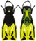 Aquos Kinder Flossen Pelican Taucherflossen verstellbar 27-31 32-37 mitwachsend (27-31, gelb)