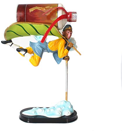Compact Wine Display Stand Monkey Wine Holder Statue Decorative Wine Rack In Antique Look Kitchen Decor