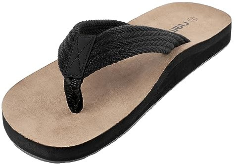 riemot Tongs Homme Confortables – Sandales Légeres, Antidérapantes, Tong Chaussures Été avec Support de Voûte Plantaire, Idéal Tongues pour Plage Piscine Jardin ou Loisirs Quotidiens, 42 EU