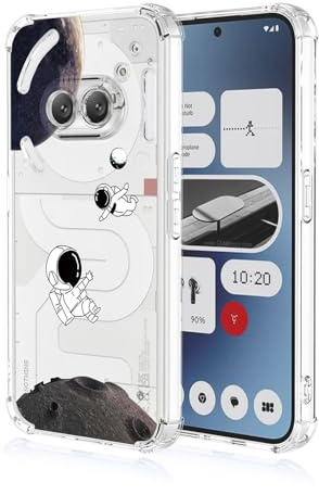 BORYA Hülle für Nothing Phone (2a) 5G, Stoßfest Weiches Transparent Silikon TPU Bumper Handyhülle Ultra Dünn Seidig Hochwertiges Elegant Schutzhülle, A20