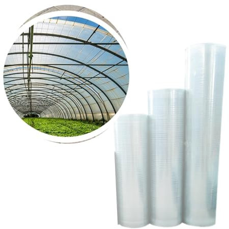 YCOVSFP Feuille De Toit en Polycarbonate, Feuille Transparente Imperméable À La Pluie De 0,8 Mm, Feuille D'isolation Thermique Extérieure for Auvent De Garage De Balcon, Coupe Facile À Plier(1.5X20m)