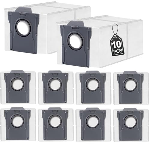 10 Pezzi Sacchetti per Polvere Compatibili con Dreame X40 Ultra,X40 Master,L10s Pro Ultra,L30,L40, L20 Ultra,X30Ultra,Mova E30,L10s Ultra Gen 2,D10 Plus Gen 2,per Xiaomi X20+/X10+ Plus Aspirapolvere
