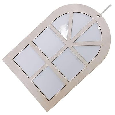 BATHVEVE Hollow Window Wanddekoration Stilvolles Wandornament Im Nordischen Design Als Fotorequisiten Für Kinderzimmer Und Wohnräume Hochwertige Handwerkskunst Für Gemütliche