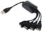 Orolotay 1 Male to 4 Female USB HUB Splitter Extend Cable USB 2.0 Extension Data Cable Power Adapter Socket Converter