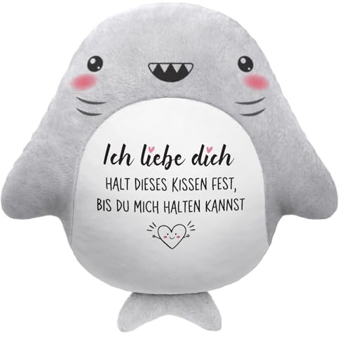 Juratar ch Liebe Dich Geschenke für Frauen Männer - Hai Kissen Partner Geschenke, Liebes, Hochzeitstag, Valentinstag, Jahrestag Geschenk für Sie, Paar Geschenk