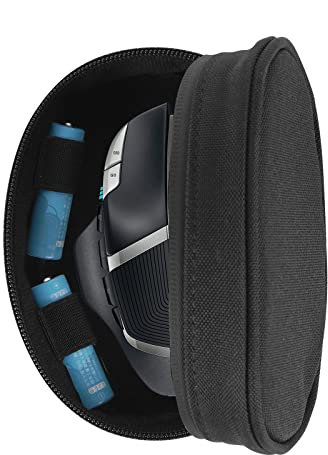 GEEKRIA Reiseetui kompatibel mit Logitech G402, G502, G602, G203, G Prox, Razer DeathAdder Chroma, Naga, Mamba, Basilisk X, Basilisk V3 und vielen kabellosen Gaming-Maus-Schutzhüllen