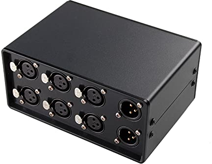 Nobsound Stereo 3-IN-1-OUT Audio Signal XLR Balanced Input Switcher Converter Splitter Preamplifier Preamp