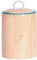 Nicola Spring Patterned Kitchen Canister - 15.5cm - Orange Porcelain Hand Printed Kitchen Storage Jar Airtight Biscuit Barrel for Biscuits, Oats, Tea, Coffee