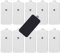 LiteTour 10 große Elektroden für TENS-Gerät, selbstklebende Ersatz-Pads, 5 x 10,2 cm mit 3,5-mm-Snap-Anschlüssen, kompatibel mit den meisten TENS-Geräten und Massagegeräten