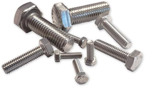 VIS HEXAGONALES DIN 933 6 PANS INOX A4 AISI 316 GAMME DE 5 à 16 mm de Ø 08 X 40