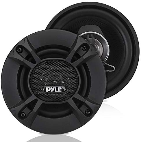 Pyle Casse Auto Stereo 2 Vie, 240 Watt, 10 Centimetri, Coassiali Audio Pro, Sostituzione Universale per Veicoli, Montaggio su Porta/Pannello Laterale, Coppia, Nero