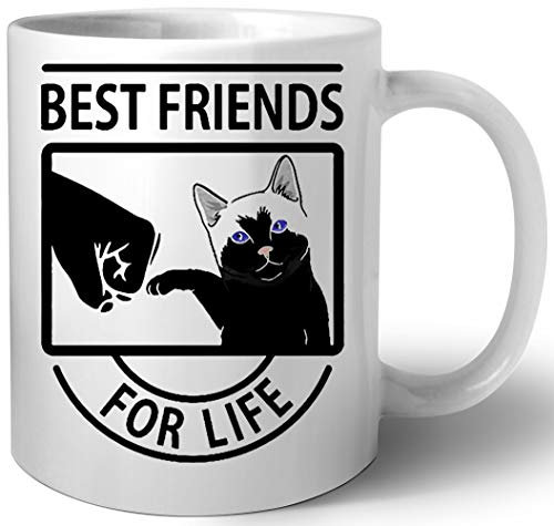 Luxogo Cat Best Friends For Life Céramique Tasse Mug