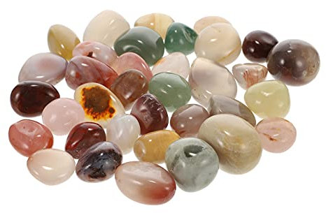 BESPORTBLE 500g Colorful Decorative Stones for Plants Natural Pebbles for Flower Pots Aquariums and Garden Decor Smooth Irregular Shape Safe for Indoor and Outdoor Use