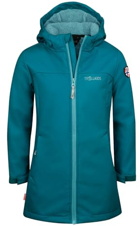 Trollkids Girls Kristiansand Coat 116, Teal