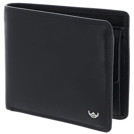 Golden Head Leder Geldbörse Polo RFID Protect Scheintasche mit RV 1395 Schwarz