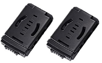 2 Pcs Nylon Belt Clip Outdoor Loops, Kydex Knife Sheath Scabbard Clamp Waist Back Belt Clip for Knife, Flashlight, Outdoor Tool (Toggle Action)