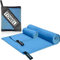 Woukksy Mikrofaser Handtuch, Strand Microfaser Handtücher Schnelltrocknend für Sauna, Fitness, Yoga, Kompakte Mikrofaserhandtuch Bade-Handtuch für Strand, Camping (Blau, 2 Stück-180x80cm + 80x40cm)