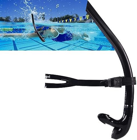 Schwimmen Schnorchel, Schwimmer Schnorchel Ausrüstung für Schwimmen Schnorchel Training im Pool und Freiwasser, Geeignet für Erwachsene und Kinder ab 12 Jahren