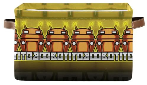 Maschine Roboter Roboterteam Aufbewahrungsbox für Organizer Spielzeug Veranstalter Körbe Großer Wäschekorb für Kinder Wohnzimmer Kinderzimmer