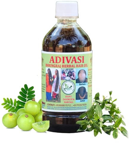 JEVR ADIVASI BHRINGRAJ HERBALS Haaröl, 250 ml, 100 % natürlich