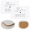 LS-LebenStil 2X Kork Tischset Platzset Slogan Guten Appetit 40x30cm abwaschbar Korkunterseite Placemate Tisch Untersetzer Unterlage Teller Geschirr Vasen