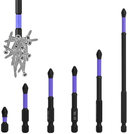 Punte per Cacciavite a Percussione Magnetico,25MM/50MM/65MM/70MM/90MM/150MM Punte Avvitatore Magnetiche,Set da Inserti per Avvitatore Professionali per Trapano a Percussione per Cacciavite Elettrico