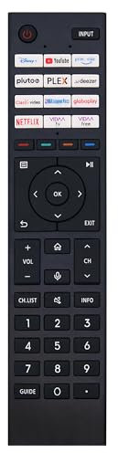 Remplacement Telecommande Toshiba Smart TV pour la télécommande Universelle Toshiba TV - Aucune Configuration requise