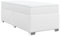 vidaXL Boxspringbett, Polsterbett Bett mit Matratze, Bettgestell mit Lattenrost, Einzelbett für Schlafzimmer, Weiß 90x200cm Kunstleder