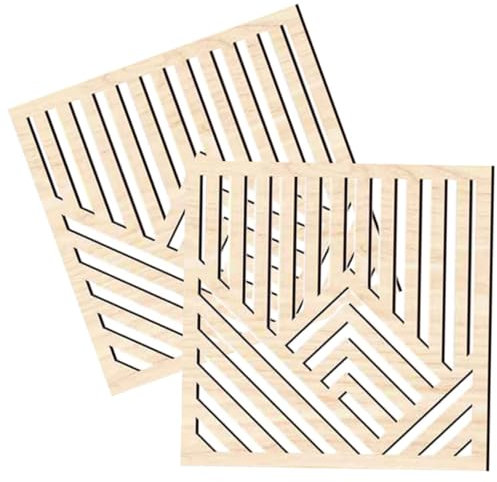 CORHAD 2stücke Holz Wandkunst Berg Abstrakt Wanddekoration Paneel Wohnzimmer Schlafzimmer Decor Vintage Rustikal Handwerk