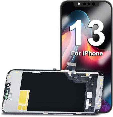 DTD for iPhone 13 Screen Replacement, 6.1'' 𝟑𝐃 𝐓𝐨𝐮𝐜𝐡 𝑭𝑯𝑫 𝐑𝐞𝐭𝐢𝐧𝐚 𝐓𝐫𝐮𝐞𝐓𝐨𝐧𝐞 Incell-COF Screen for iPhone 13 Display Digitizer Assembly A2633, A2482, A2631, A2634, A2635