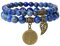 Farfume Chakra Armbänder für Frauen - Kristalle Armband Frauen Natürliche Edelsteine Yoga Reiki - Ein Satz von Doppel-Armbänder（Lapislazuli & Lebensbaum（Mittel）