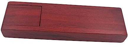 NUOBESTY Flip Pen Wooden Pen Box Rustic Style for Student for Organisation and Office Use