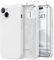SuydanBox Magnetic for iPhone 15 Case, Compatible with MagSafe, [Screen Protector + Full Camera Protection], Silicone Shockproof Anti-Scratch Protective Phone Case for iPhone 15 6.1, White