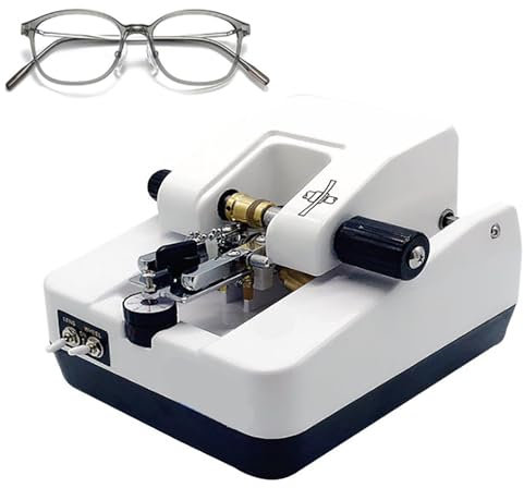LHQYA Electric Optical Lens Groover, Spectacle Edging Machine, Slotting Depth 7 Gears Adjustable/lens Diameter: 18-70mm/thickness: 1.5-11 Mm, for Optical Shops