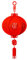 UKCOCO 1Stk hängende Verzierung der chinesischen Laterne hochzeitsdeko wedding decoration room decor for geführte Laterne Dekoration Laterne zum Aufhängen Laterne aus Vliesstoff rot