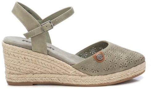 REFRESH - Espadrilles Damen Khaki - Bequeme und vielseitige Schuhe - Casual Mode - Modell 17263904 (Größe 35)