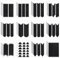 36 fogli per manicure francese, stencil per unghie autoadesive, timbri per unghie, guide francesi, per manicure, decorazione fai da te, 12 modelli