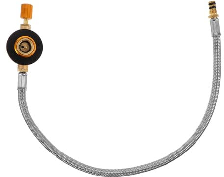 VOSAREA Verlängerungsschlauch für Gaskocher und Grill flexibler Camping Gasherd Adapter einfache Installation tragbarer Camping-Schlauchverbinder für Outdoor Sport, Wandern, Grillen, 38 cm