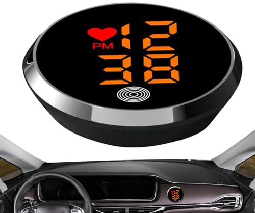 Uhr Für Armaturenbrett - Motorrad Klebe Digitaluhr - Kleine LED Uhr Zum Ankleben Für Auto Motorrad LKW Dashboard
