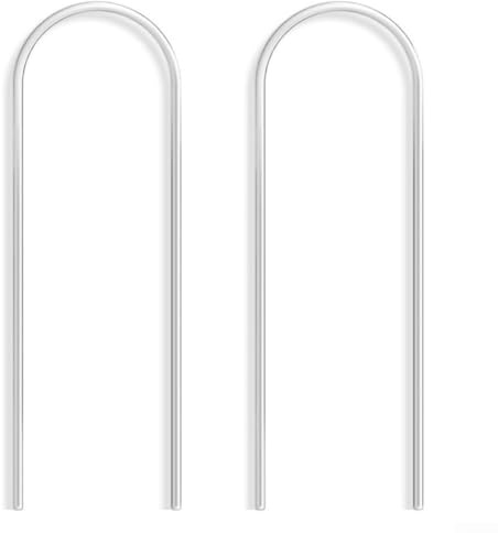 Lot de 2 treillis en acrylique transparent en forme de U pour plantes grimpantes, cadre de support transparent pour plantes en pot d'intérieur et d'extérieur, lierre Hoya Monstera