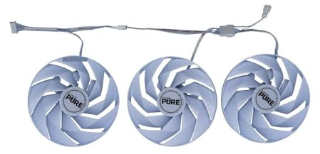 ZFFYGFE GPU-Kühler FD10015M12D, Grafikkartenlüfter für Sapphire Pure RX 7700 XT 12G für 7800 16 GB Pulse 7900 20G(Tiple Fan)