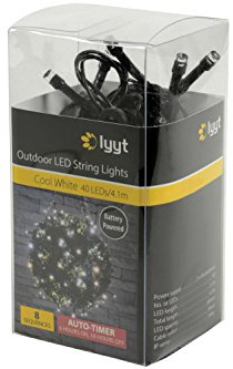 40 LED Battery String Light Cool White