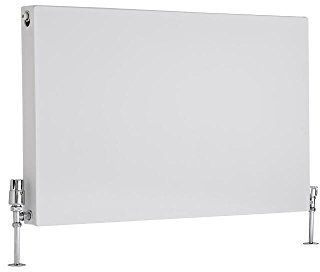 Milano Mono White Type 21 Horizontal Double Flat Panel Plus Convector Radiator - 600mm x 1000mm