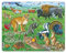 Larsen FH40 Rahmenpuzzle für Kinder I Tierwelt der amerikanischen Prärie I Puzzle ab 4 Jahre I Tolles Kinderpuzzle mit 53 Teilen I Spielspaß & Lernen