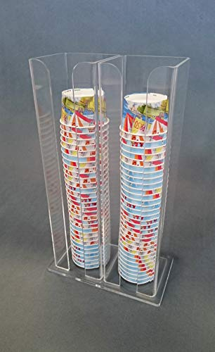 Astroplastic Espositore porta coppette gelato in Plexiglass 2 colonne